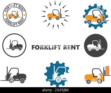 forklift icon vector illustration design Stock Vector