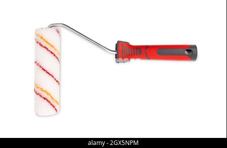 New paint roller isolated on white background Stock Photo