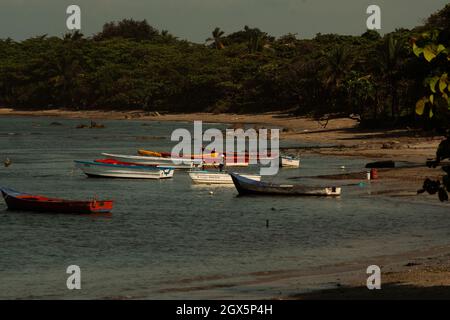 Fishing boats on the beach Stock Photo