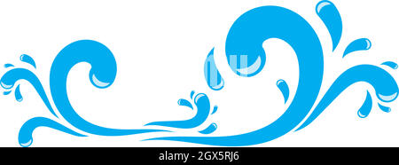 Water Splash vector illustration design Stock Vector