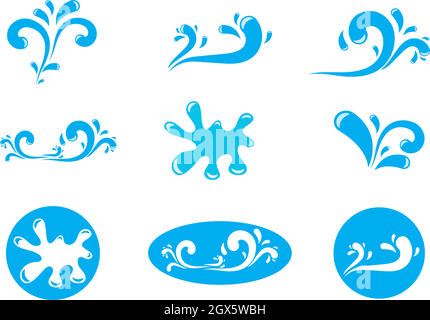Water Splash vector illustration design Stock Vector