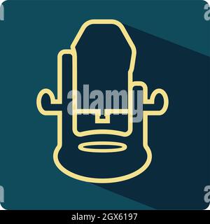 Ellectric power milling tool color vector illustration icon button Stock Vector