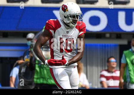 Arizona Cardinals wide receiver A.J. Green and Seattle Seahawks cornerback  Tre Brown during an NFL football game, Sunday, Nov. 21, 2021, in Seattle.  The Cardinals won 23-13. (AP Photo/Ben VanHouten Stock Photo - Alamy