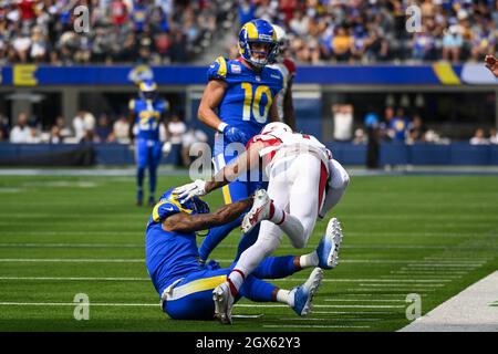 Arizona Cardinals cornerback Byron Murphy Jr. defends against the Carolina  Panthers during an NFL football game in Charlotte, N.C., Sunday, Oct. 2,  2022. (AP Photo/Nell Redmond Stock Photo - Alamy