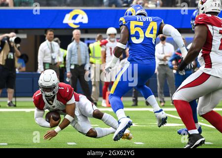 September 15, 2019 Los Angeles Rams outside linebacker Clay Matthews #52  celebrates a defensive play during the NFL game between the Los Angeles Rams  and the New Orleans Saints at the Los