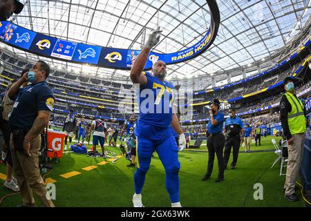 Los Angeles Rams' Andrew Whitworth runs a drill during NFL football  practice in Thousand Oaks, Calif., Thursday, May 27, 2021. (AP Photo/Kelvin  Kuo Stock Photo - Alamy