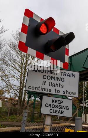 Road Signs At The Railway Crossing With A Barrier Organization Of The Transport System Of A European Country Safety Of Traffic In Road And Rail Tran Stock Photo Alamy