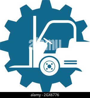 forklift icon vector illustration design Stock Vector