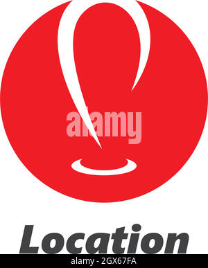 Location point Logo vector illustration Stock Vector