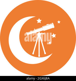 telescope icon vector illustration design Stock Vector