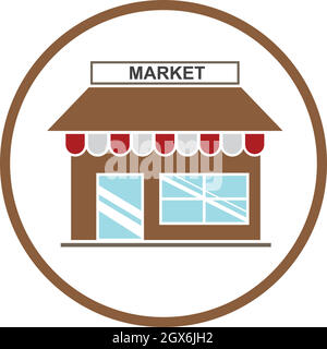 store icon logo vector illustration Stock Vector
