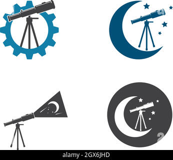 telescope icon vector illustration design Stock Vector