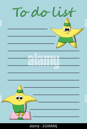 For notebox, planner, daily planner and etc. For paper product. Stock Vector