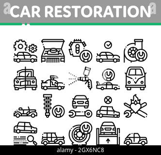 Car Repair Icon, Service Categories Iconpack