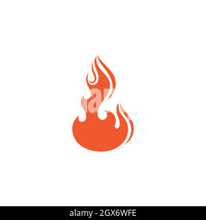 Fire logo vector illustration design Stock Vector