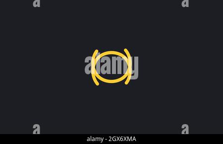 LETTER H OR H AND O LOGO FOR ILLUSTRATION USE Stock Vector