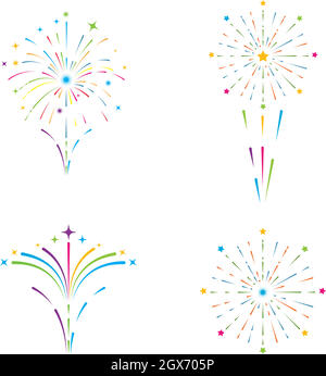 firework vector illustration icon design Stock Vector