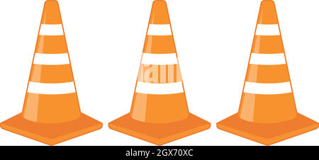 traffic cone vector illustration design Stock Vector