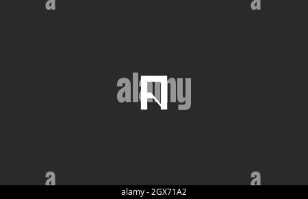 LETTER A LOGO DESIGN WITH NEGATIVE SPACE EFFECT FOR ILLUSTRATION Stock Vector