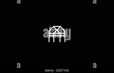 LETTER A LOGO WITH NEGATIVE SPACE EFFECT FOR ILLUSTRATION USE Stock Vector
