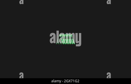 LETTER A LOGO WITH NEGATIVE SPACE EFFECT FOR ILLUSTRATION USE Stock Vector