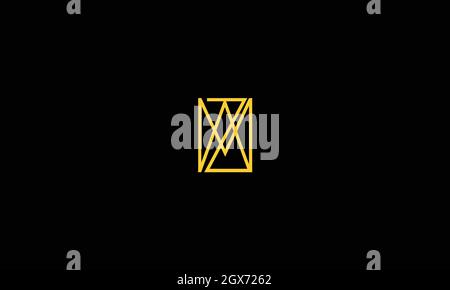 LETTERS A M AND Z LOGO DESIGN WITH NEGATIVE SPACE EFFECT FOR ILLUSTRATION USE Stock Vector