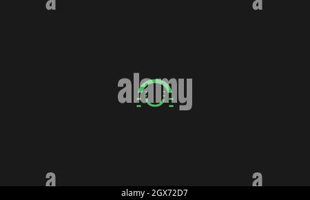 LETTER A AND U LOGO WITH NEGATIVE SPACE EFFECT FOR ILLUSTRATION USE Stock Vector