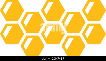 honey comb vector icon illustration Stock Vector