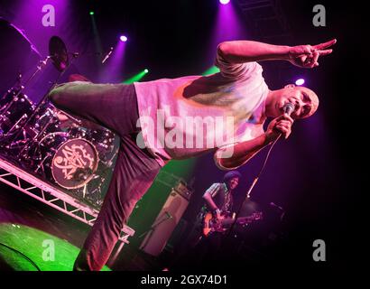 Dan Reed Network live in concert at Birmingham O2 Academy, 17th December 2017. Live Rock Music Photography. Stock Photo