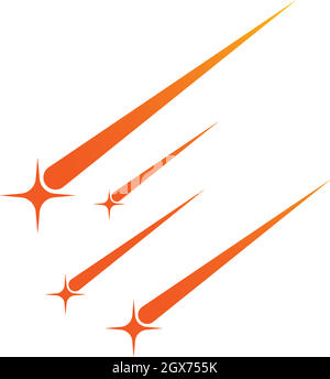 meteor vector icon illustration design Stock Vector