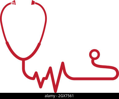 stethoscope icon vector illustration design Stock Vector