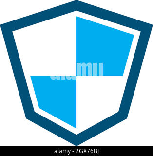 Shield symbol logo template vector Stock Vector