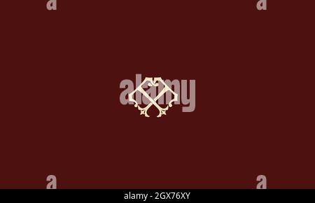 letters tt logo design with negative space effect for illustration use Stock Vector