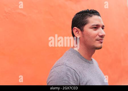 Portrait of Latin man in the street. Lifestyle concept Stock Photo