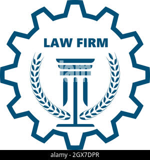 lawyer logo vector icon Stock Vector