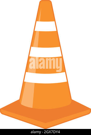 traffic cone vector illustration design Stock Vector