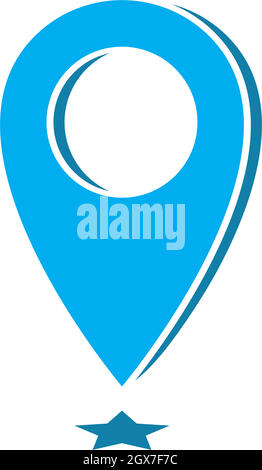 Location point Logo vector illustration Stock Vector