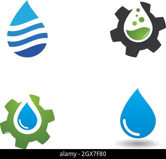 water drop Logo Template vector illustration design Stock Vector