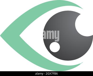Eye ilustration vector logo design Stock Vector