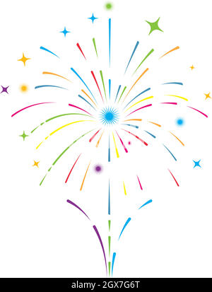 firework vector illustration icon design Stock Vector