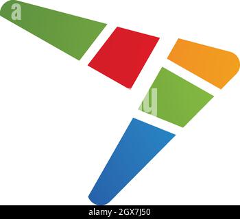 Arrow vector illustration icon Logo Template design Stock Vector