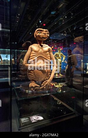 E.T. character in Science Fiction display at the Academy Museum of ...