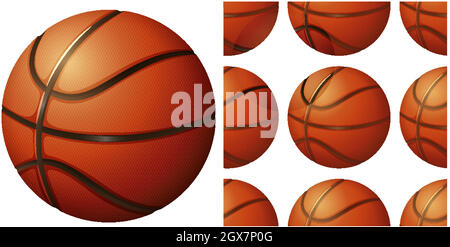 Seamless design pattern isolated on white Stock Vector