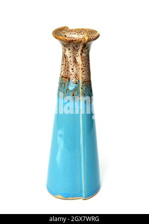 blue vase isolated on white Stock Photo