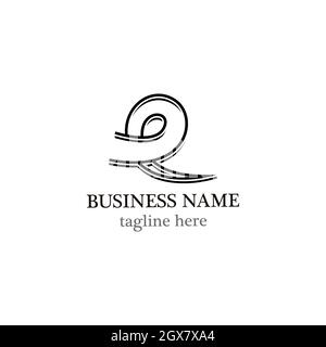 Letter logo business template vector icon Stock Photo