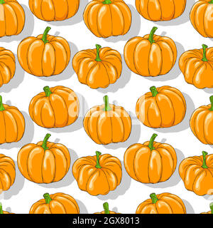 Pumkins repeating pattern Stock Vector