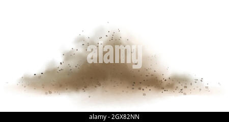 Dust Particles Grains Of Sand Explosion Vector Stock Vector