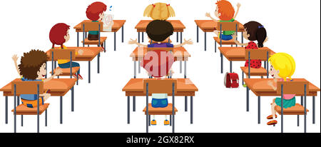 Student in the classroom isolated Stock Vector Image & Art - Alamy