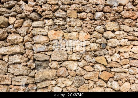 Close up of rough stones for texture and backgrounds. Stock Photo