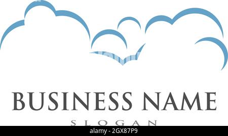 cloud  vector logo template design vector Stock Vector